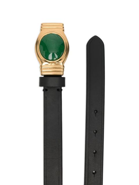 ETRO oval-buckle leather belt - Black - zdjęcie produktu nr 2