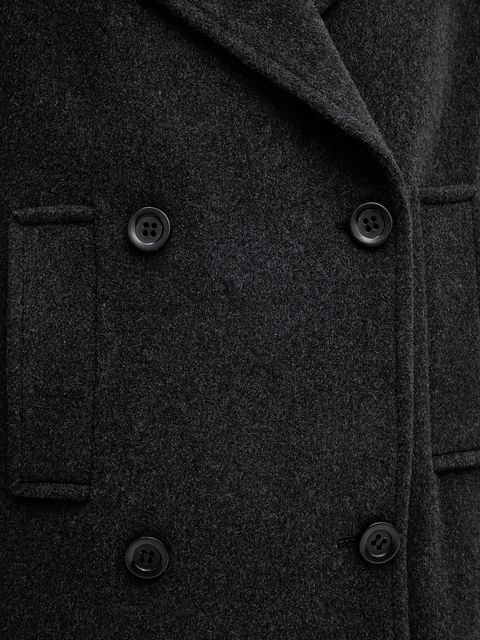 Marc Aurel płaszcz z dodatkiem wełny kolor szary 5025-1020-24808