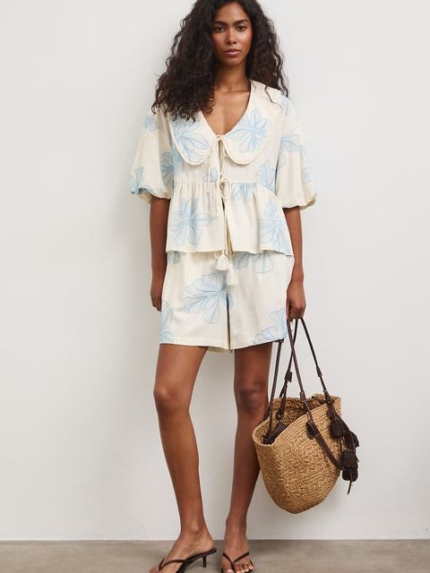 Medicine szorty damskie z lnem - zdjęcie produktu nr 1