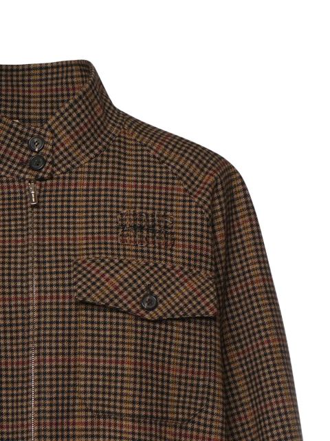 Miu Miu checked zip-fastening jacket - Brown - zdjęcie produktu nr 2