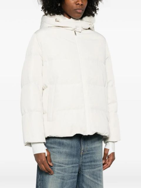 Yves Salomon hooded puffer jacket - Neutrals