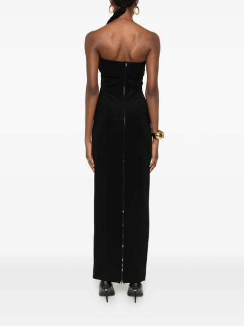 Balmain strapless maxi dress - Black