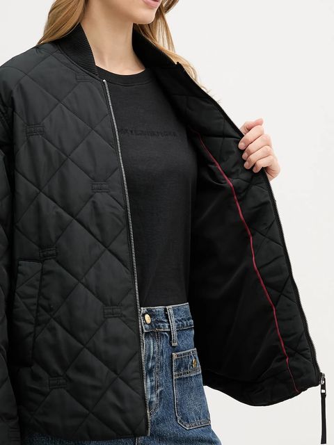 Tommy Hilfiger kurtka kolor czarny przejściowa WW0WW48691