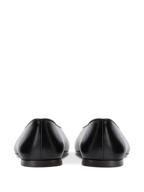 Giuseppe Zanotti Georgia leather ballet flats - Black
