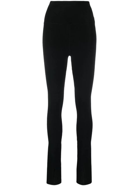 Victoria Beckham high-waisted slit-detail trousers - Black - zdjęcie produktu nr 1