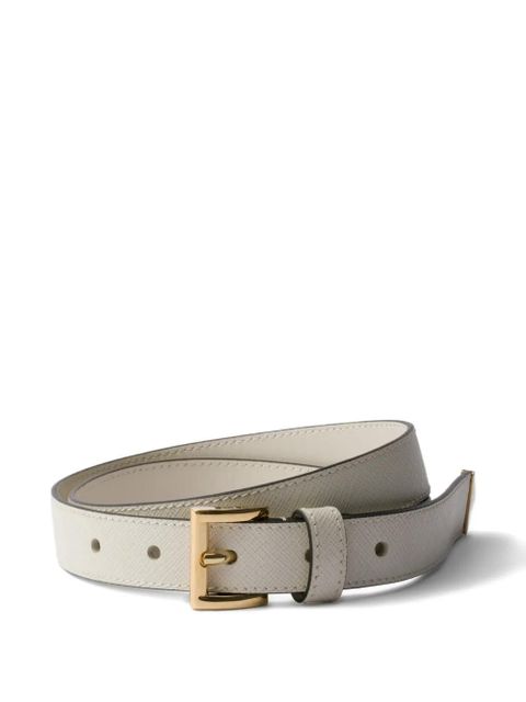Prada Saffiano leather belt - Neutrals - zdjęcie produktu nr 1