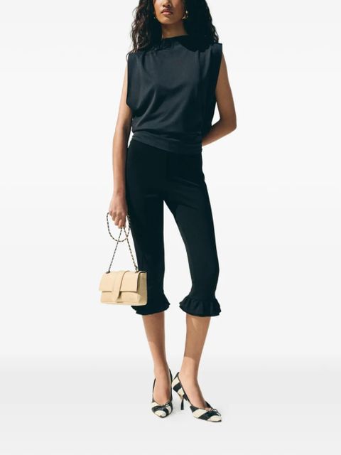 Jacquemus Playa ruffled shorts - Black - zdjęcie produktu nr 2