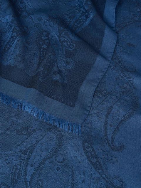 ETRO jacquard paisley-motif scarf - Blue - zdjęcie produktu nr 2