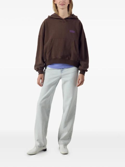 American Vintage logo-print cotton hoodie - Brown - zdjęcie produktu nr 2