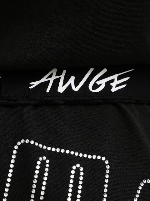 Puma x A$AP ROCKY szorty bawełniane damskie kolor czarny z aplikacją high waist 635071