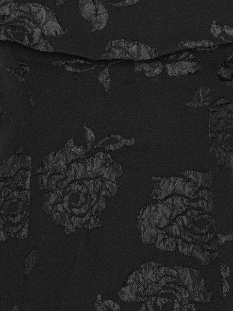 ROTATE BIRGER CHRISTENSEN floral-jacquard top - Black