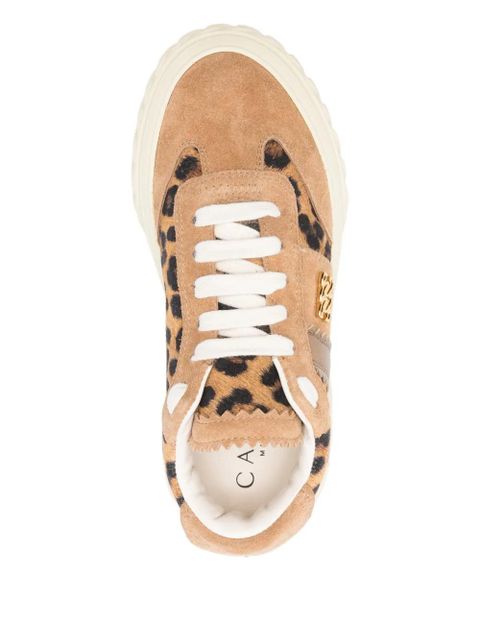 Casadei leopard-print logo-detail sneakers - Neutrals - zdjęcie produktu nr 2