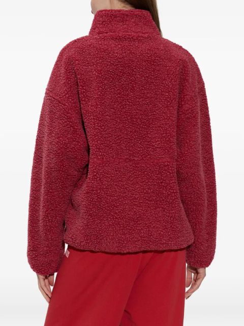 American Vintage fleece zip-up sweatshirt - Red