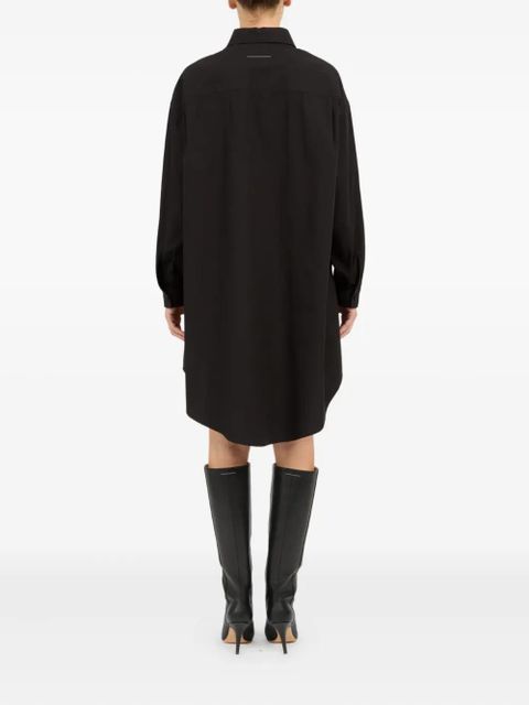 MM6 Maison Margiela cottom shirt dress - Black - zdjęcie produktu nr 2
