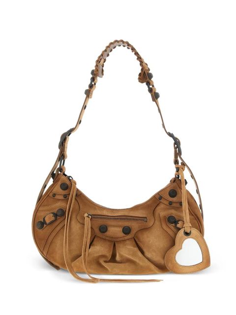 Balenciaga small Le Cagole studded shoulder bag - Brown - zdjęcie produktu nr 1