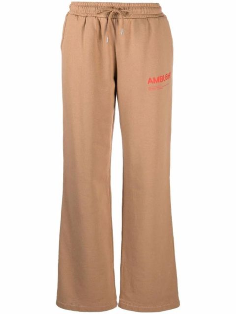 AMBUSH logo-print wide leg joggers - Neutrals - zdjęcie produktu nr 1