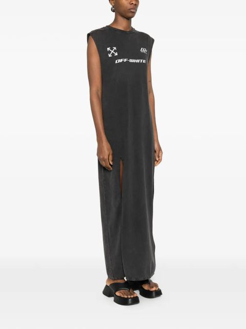 Off-White printed maxi dress - Black