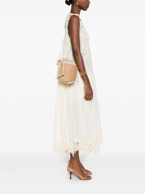 Chloé woven top-handle shoulder bag - Neutrals