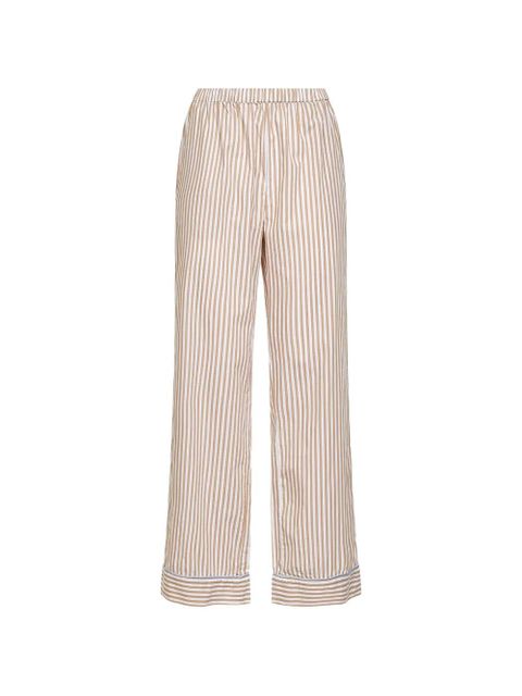 MC2 Saint Barth striped cotton straight trousers - Neutrals - zdjęcie produktu nr 1