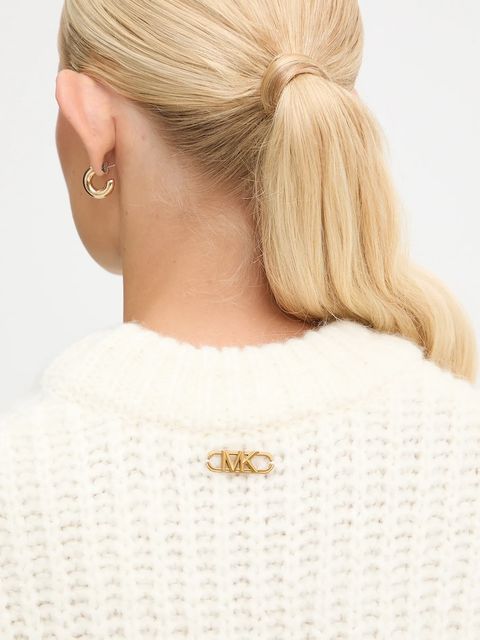 MICHAEL Michael Kors sweter z dodatkiem wełny damski kolor beżowy ciepły MF5619OJVC