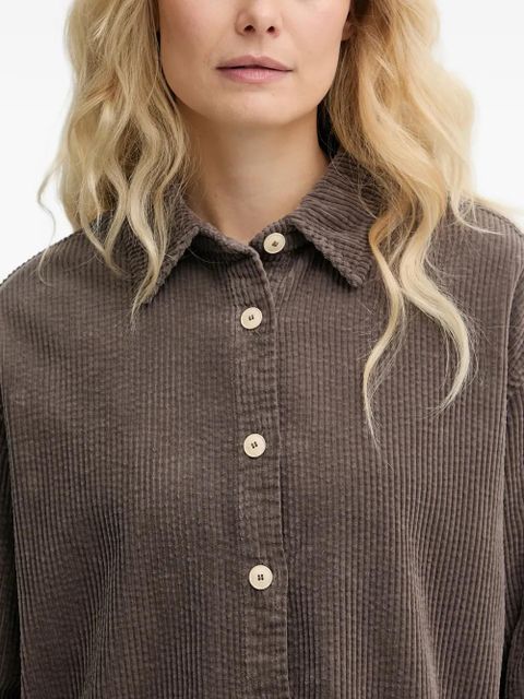 American Vintage corduroy buttoned shirt - Brown