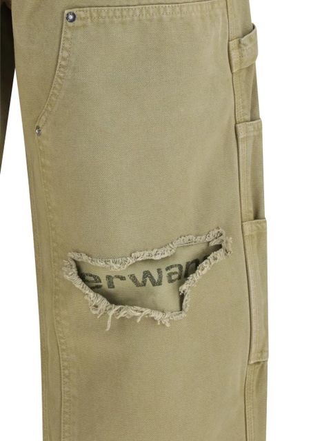 Alexander Wang cotton wide-leg jeans - Neutrals