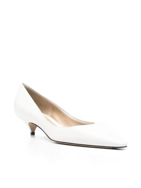 The Row Liisa kitten-heel sandals - White