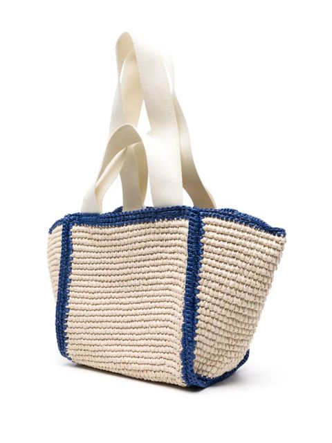 Marni Sillo woven tote bag - Neutrals