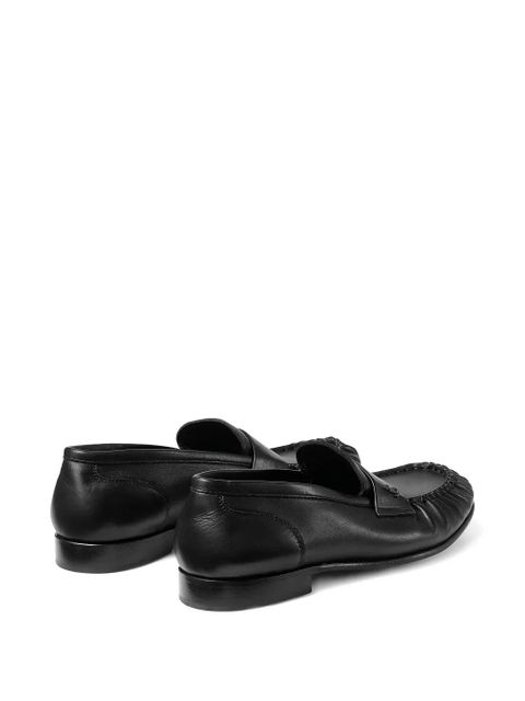 Jimmy Choo Ellis logo-plaque loafer - Black