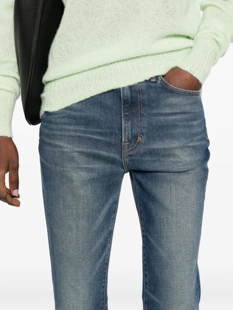 TOM FORD washed indigo trousers - Blue