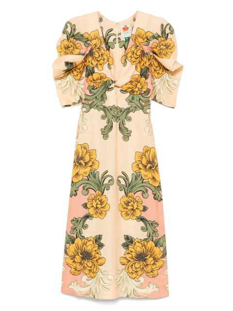 FARM Rio floral-print dress - Neutrals - zdjęcie produktu nr 1