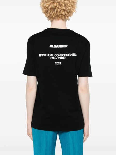 Jil Sander logo-print cotton T-shirt - Black