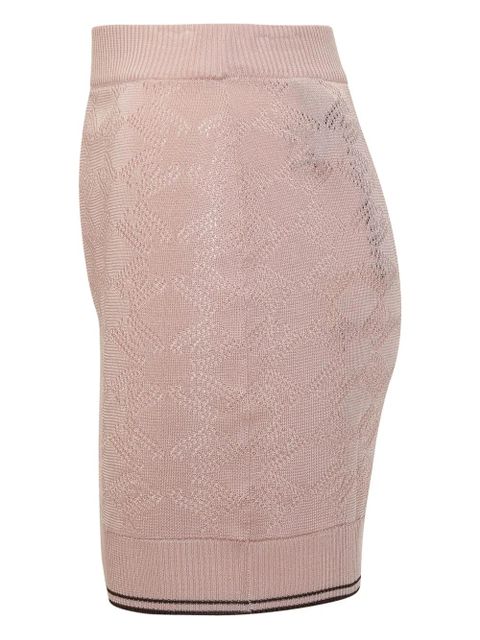 AMIRI pointelle-knit mini skirt - Blue