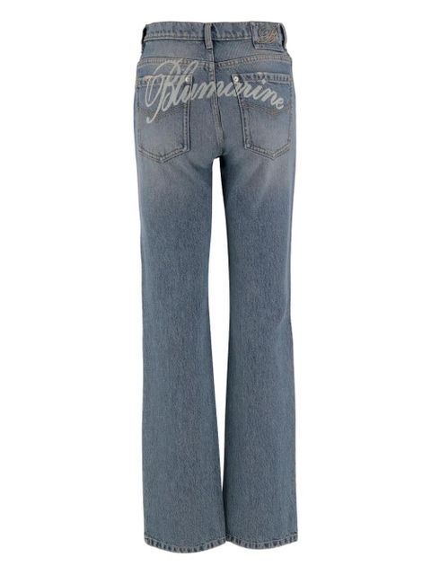 Blumarine logo-print jeans - Blue - zdjęcie produktu nr 2