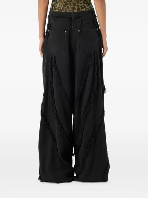 Blumarine frayed jeans - Black
