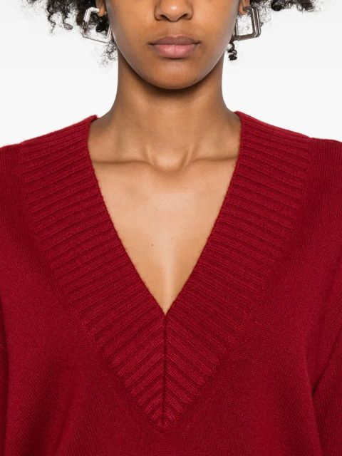 LouLou de Saison V-neck cashmere sweater - Red