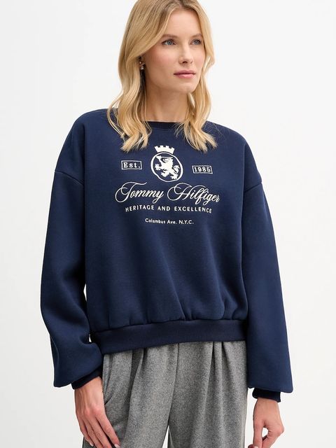 Tommy Hilfiger bluza damska kolor granatowy WW0WW46128 - zdjęcie produktu nr 1