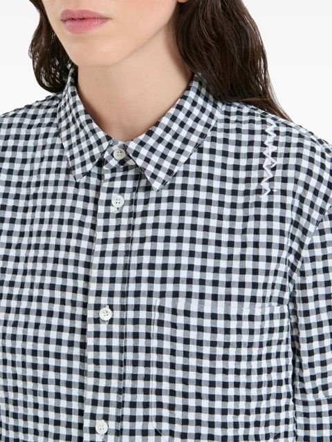 Marni check pattern shirt - Black