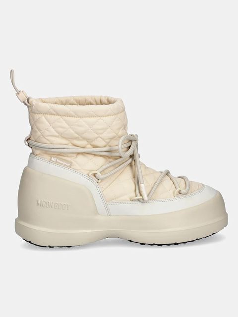 Moon Boot śniegowce MB MEZZALUNA QUILTED MID WP kolor beżowy 80D2500020 L002