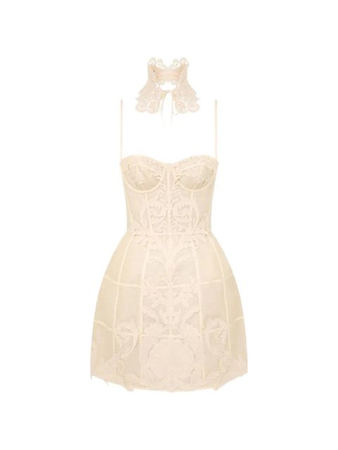 ZIMMERMANN Rebellion Filigree mini dress - Neutrals - zdjęcie produktu nr 1