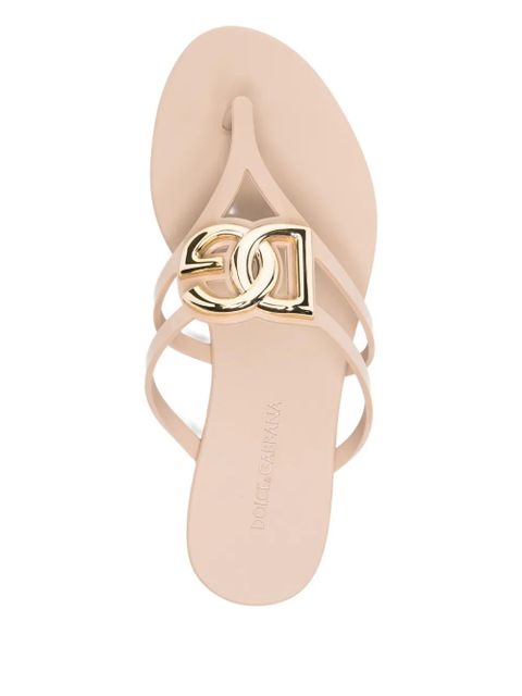 Dolce & Gabbana logo-embellishment slides - Neutrals