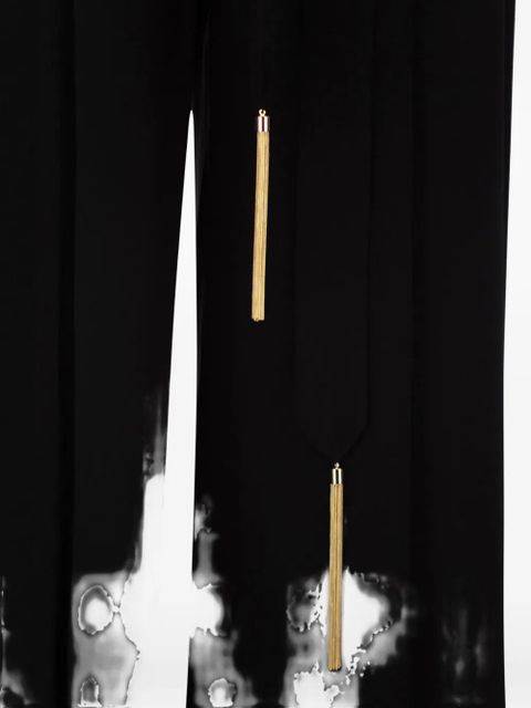 Max Mara tassel belt trousers - Black