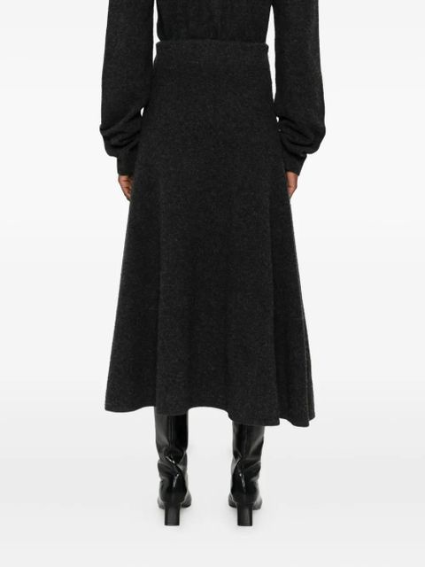 Nanushka A-line knitted midi skirt - Grey