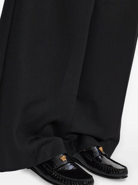 Versace medusa-detail loafers - Black
