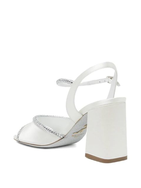 René Caovilla 50mm Margherita sandals - White