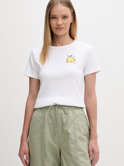 HUGO t-shirt damski z bawełny - zdjęcie produktu nr 2