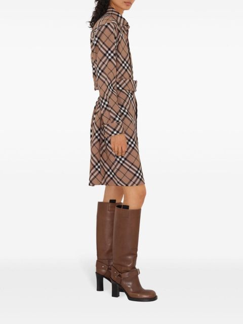 Burberry checked shirt dress - Brown - zdjęcie produktu nr 2