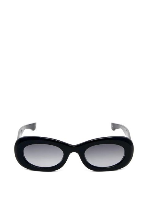 Alexander McQueen oval-frame sunglasses - Black - zdjęcie produktu nr 1