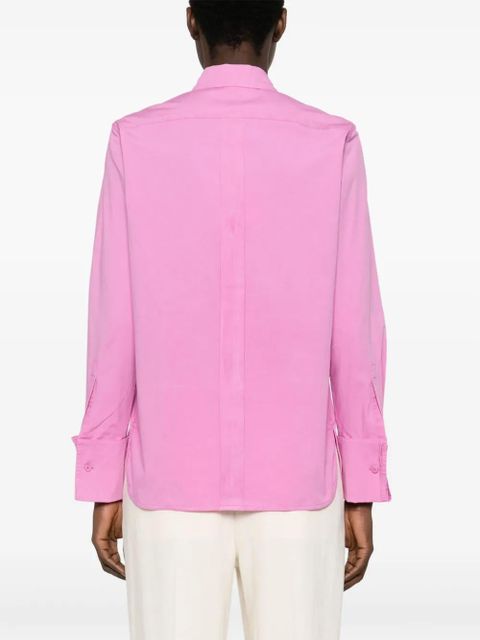 Max Mara logo-embroidered shirt - Pink - zdjęcie produktu nr 2