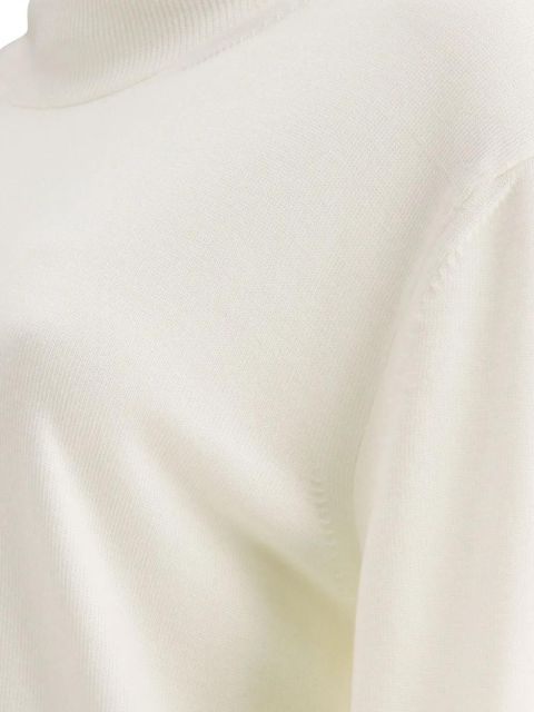 Jil Sander roll-neck wool jumper - White
